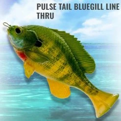 Soft Plastic Baits Savage Gear 5IN Pulse Tail Bluegill Line Thru Lure