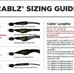 Cablz Zipz Adjustable Eyewear Retainer 14IN Universal Black Clothing & Gifts