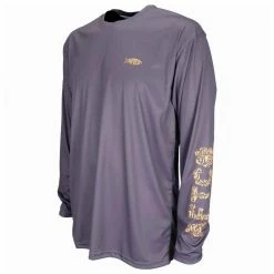 Aftco Apparel Aftco Dark Plum Jigfish L/S Performance Shirt