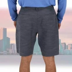 Aftco Apparel Aftco Charcoal 365 Hybrid Chino Short