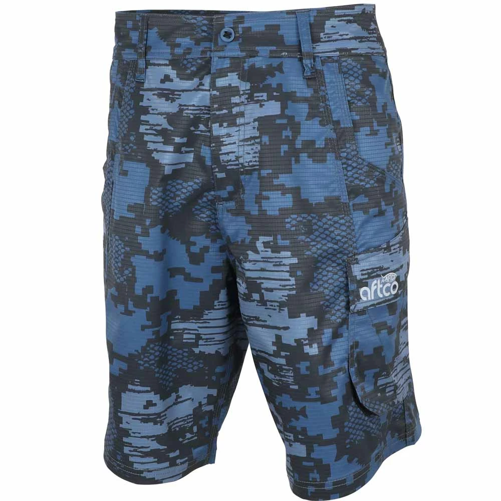 Aftco Apparel Aftco Navy Digi Camo Tactical Fishing Short