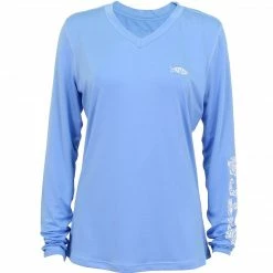 Aftco Apparel Clothing & Gifts Aftco Womens Azure L/S Jigfish Performance Shirt