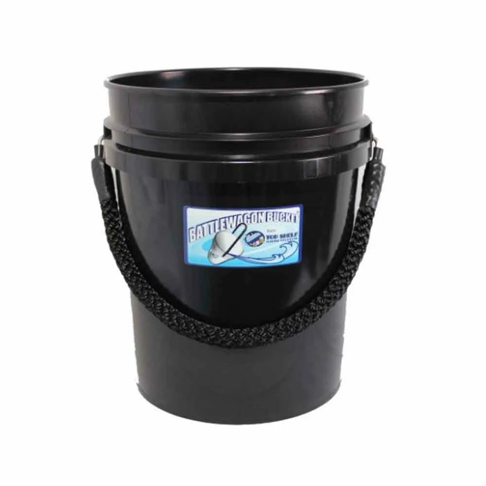 Top Shelf Marine Marine, Boating & Outdoor Battlewagon Bucket 5 Gallon With Rope Handle