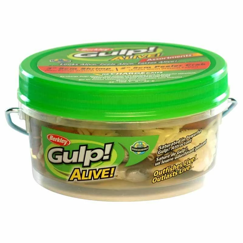 Berkley Gulp Alive Shrimp And Peeler Crab Pint Lure Lures