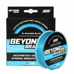 Fishing Line Beyond Braid Blue 8X Strands 300Yds