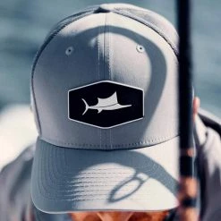 Billfish Gear Sailfish 3D Trucker Hat Grey Clothing & Gifts