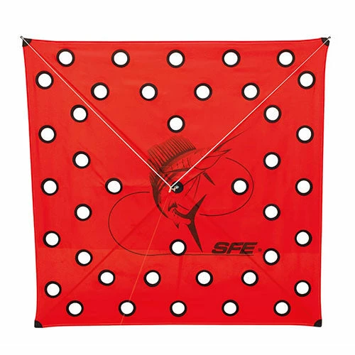SFE 40-Regular Hole Tournament Fishing Kite Red