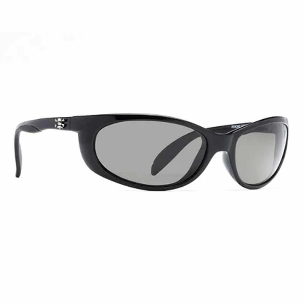 Capt. Harry's Fishing Supply Clothing & Gifts Calcutta Smoker Shiny Black Frame Grey Lens Sunglasses