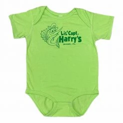 Capt. Harry's Products Lil Capt Harry's Green Cotton Onesie Clothing & Gifts