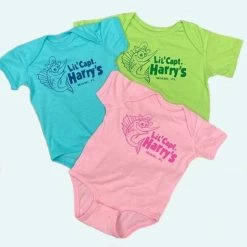 Capt. Harry's Products Clothing & Gifts Lil Capt Harry's Blue Cotton Onesie