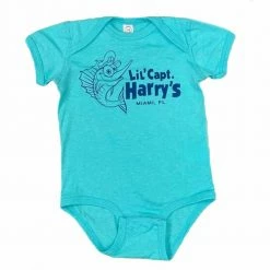 Capt. Harry's Products Clothing & Gifts Lil Capt Harry's Blue Cotton Onesie