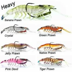 Chase Baits 3.7IN Flick Prawn Heavy Shrimp Soft Bait