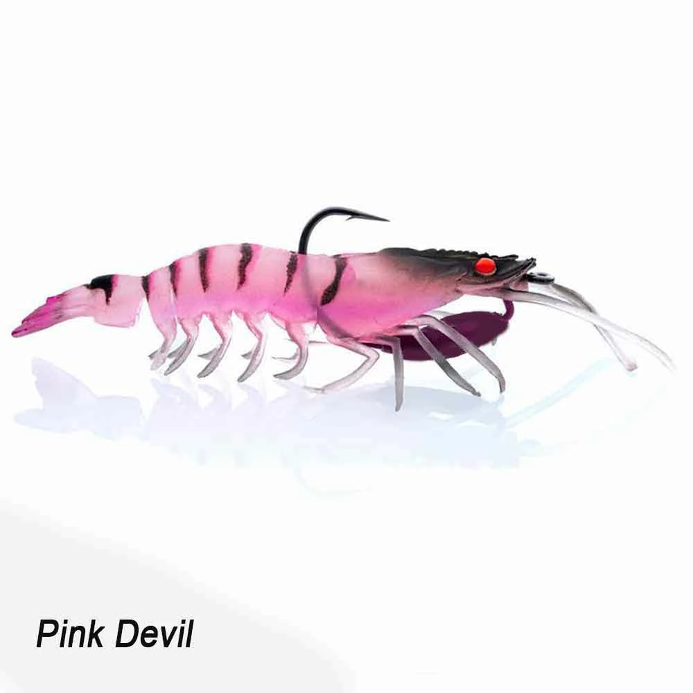 Chase Baits 3.7IN Flick Prawn Heavy Shrimp Soft Bait