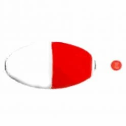 Comal Tackle Co 2IN Red/White Slotted Weighted Popping Float