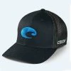 Capt. Harry's Fishing Supply Costa Logo Flex Fit Black Trucker Hat Clothing & Gifts