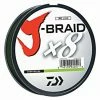 Fishing Line Daiwa J-Braid X8 3300YDS Chartreuse Braided Line