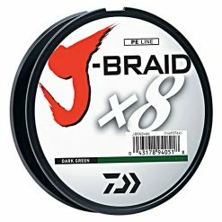 Daiwa J-Braid X8 330YDS Dark Green Braided Line Fishing Line