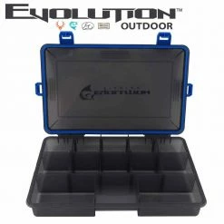 Evolution Outdoor 3600 4-Latch Blue Waterproof Tackle Tray Fishing Accessories