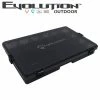Evolution Outdoor 3700 4-Latch Black Waterproof Tackle Tray Fishing Accessories
