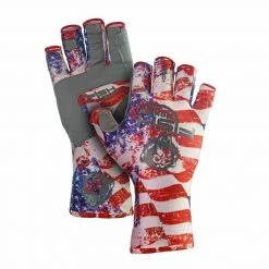 Fishing Accessories Fish Monkey Americana Half Finger Guide Gloves FM11
