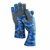 Fish Monkey Blue Water Camo Half Finger Guide Gloves FM11 Fishing Accessories