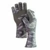 Fish Monkey Grey Water Camo Half Finger Guide Gloves