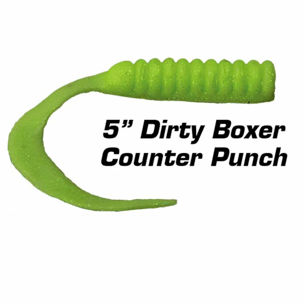 Fishbites Fight Club 5” Dirty Boxer Curly Tail Lure Lures