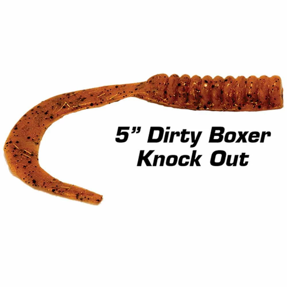 Fishbites Fight Club 5” Dirty Boxer Curly Tail Lure Lures