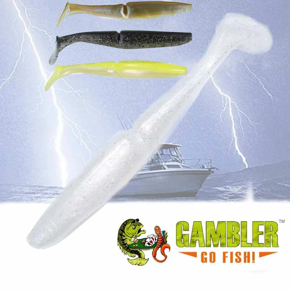 Gambler Lures Soft Plastic Baits Gambler 8" GZ Swimbait 2pk Lure