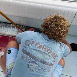 Capt. Harry's Products Clothing & Gifts Warden Tuna T-Shirt Ice Blue