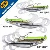 Hogy Lure Company Soft Plastic Baits Hogy Slowtail 5.5" 1.25oz Twin Tail Swim Bait Lure