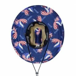 Hook & Tackle Sails & Stripes Lifeguard Premium Straw Fishing Hat Clothing & Gifts