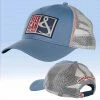 Hook & Tackle Beer Can Island Fishing Trucker Hat Sky Blue