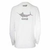 Hook & Tackle Women's Marlin Lace Wicked L/S Fishing Performance Shirt White Clothing & Gifts
