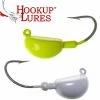 Hook-Up Lures Hookup Lures Big Jig Heads 6/0 Duratin Hook 1.5OZ 3pk