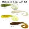 Monster3X Monster 3X X-Tail 3 1/4In 5Pk Curly Tail Lure