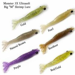 Monster3X Monster 3X Big Move Shrimp 5 1/2IN 2Pk Lures