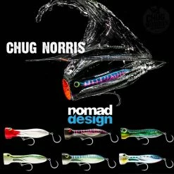 Nomad Design Tackle Nomad Chug Norris Popper Lure 150 - 6" Slow Pitch Jigs