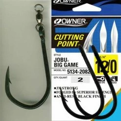 Terminal Tackle Owner 5134BB JOBU Big Game Hooks 12/0 2PK
