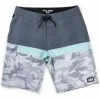 Pelagic Light Grey Fish Camo Stacked Blue Water Short Clothing & Gifts