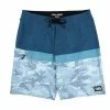 Pelagic Slate Blue Water Fish Camo Stacked Short Clothing & Gifts