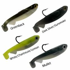 Lures R&R Tackle 6" Tough 1.5OZ Soft Plastic Line Through Swim Bait Lure