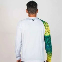SA Company SA White Mahi Fade L/S Performance Shirt