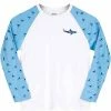 SA Company Clothing & Gifts SA Kids White Baby Shark L/S Performance Shirt