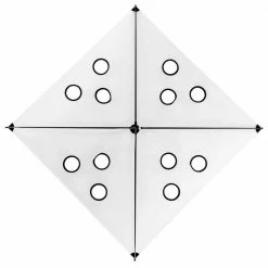 SFE Extra Heavy Wind Kite 12 Holes White Fishing Accessories