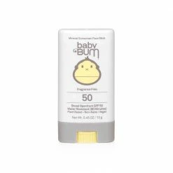 Sun Bum Baby Bum Mineral SPF 50 Sunscreen Face Stick-Fragrance Free Clothing & Gifts