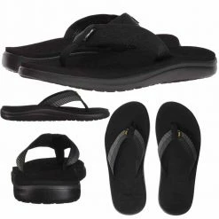 Teva Voya Flip Brick Black Sandals