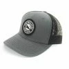 Clothing & Gifts The Qualified Captain Embroidered Charcoal/Black Trucker Hat