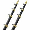 Marine, Boating & Outdoor Taco Marine OT Aluminum 18FT Black/Gold Tele-Outrigger Poles