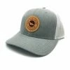 The Qualified Captain The Qualified Leather Patch Captain Grey/White Hat Clothing & Gifts